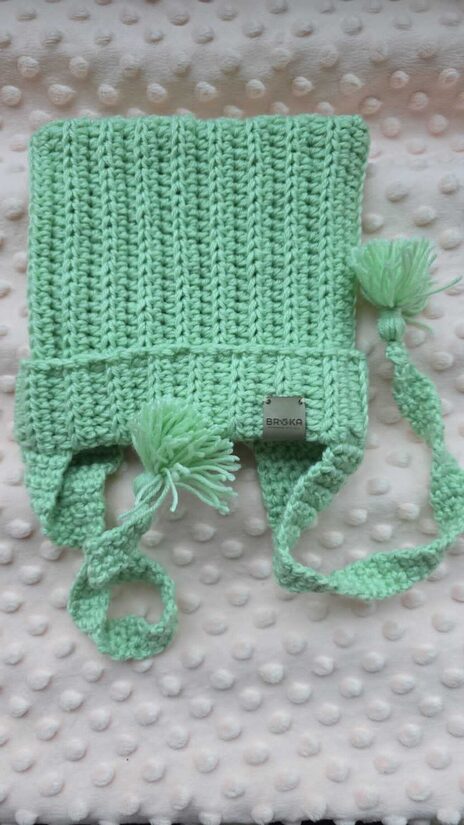 Cepure bērnam salātzaļa