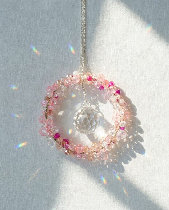 Handmade sun catcher for window – full circle